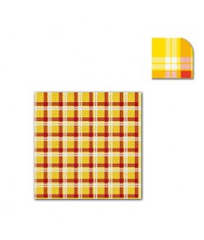 Tovaglia Scozzese Giallo/Rosso 100X100 Fato